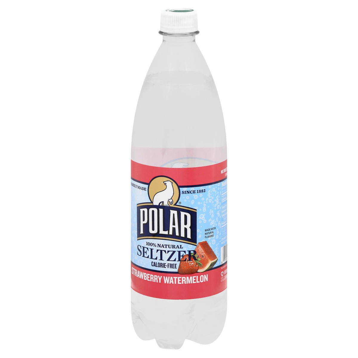 slide 12 of 13, Polar 100% Natural Strawberry Watermelon Seltzer - 1 l, 1 liter