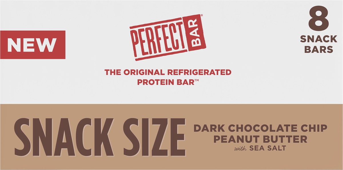 slide 8 of 9, Perfect Bar Mini Dark Chocolate Chip Peanut Butter Protein Bar, Organic, 8 count, .88 oz, 7 oz