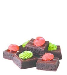 Bakery Brownie Gourmet Square Platter Decorated - Each