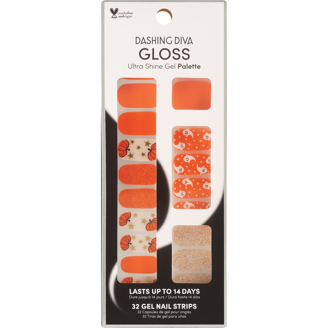 slide 1 of 1, Dashing Diva Gloss Palette, Pumpkin Charm, 32 ct