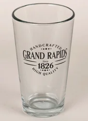 Grand Rapids "handcrafted" Drinking Glass.