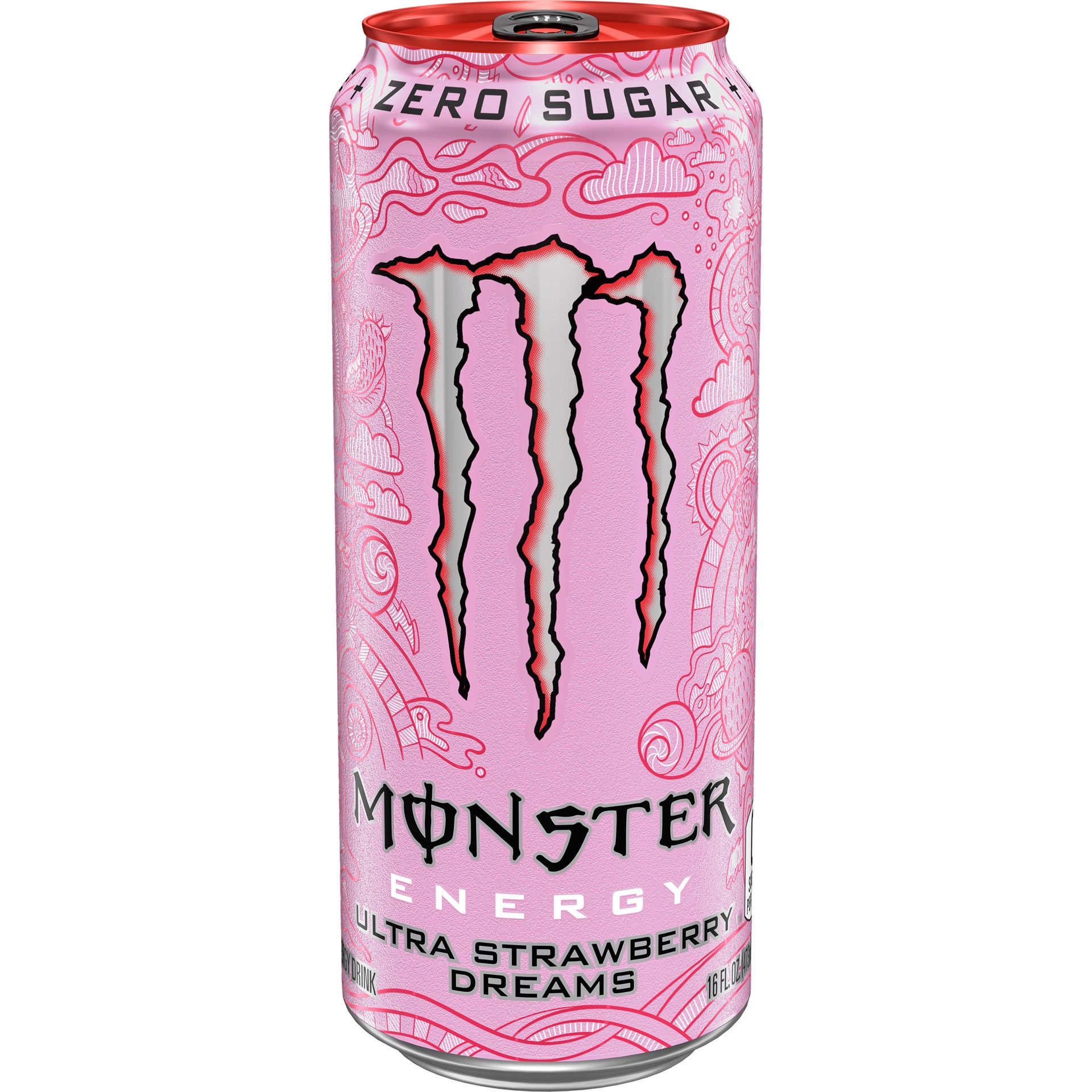 slide 1 of 5, Monster Energy Monster Ultra Strawberry Dreams - 24 ct; 16 fl oz, 24 ct; 16 fl oz