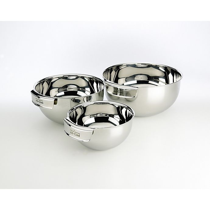 slide 5 of 6, All-Clad Stainless Steel Mixing Bowls, 3 ct