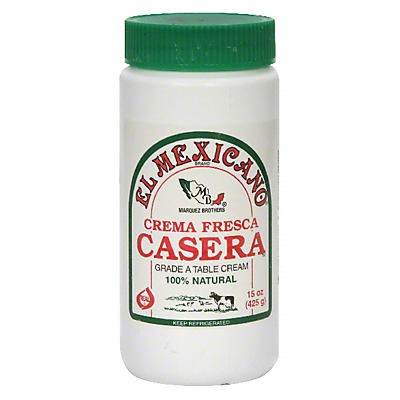 slide 1 of 1, El Mexicano Grade A Table Cream, 15 oz