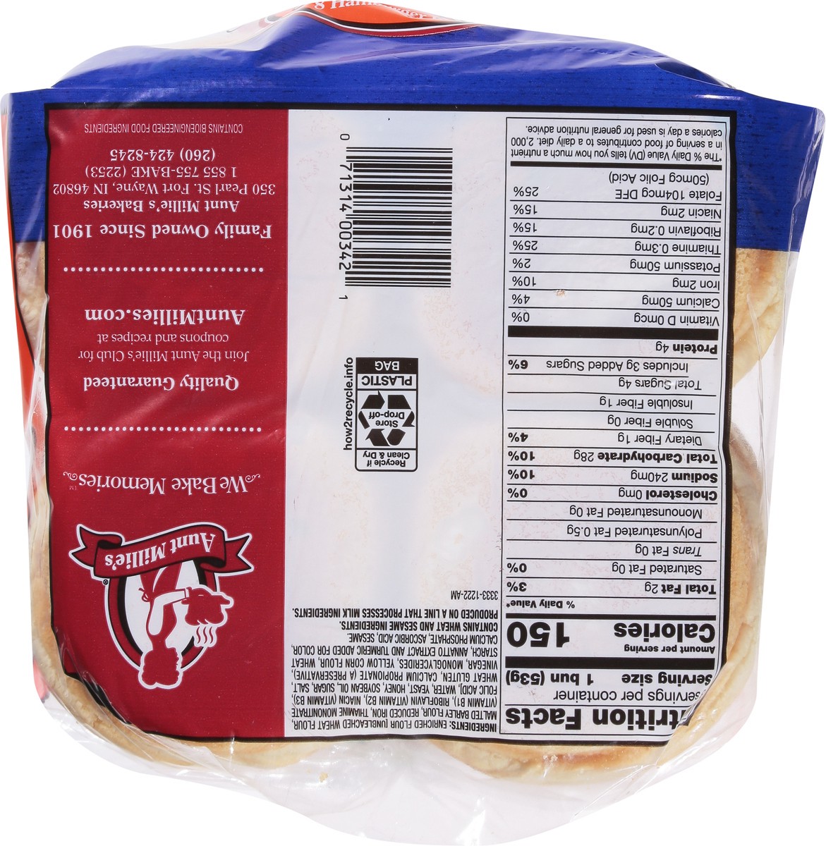 slide 4 of 9, Aunt Millie's Stadium Honey Hamburger Buns 8 ct, 8 ct