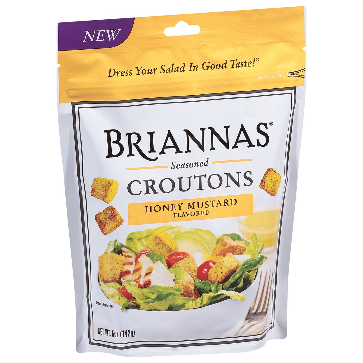 slide 7 of 9, BRIANNAS Croutons Honey Mustard, 5 oz