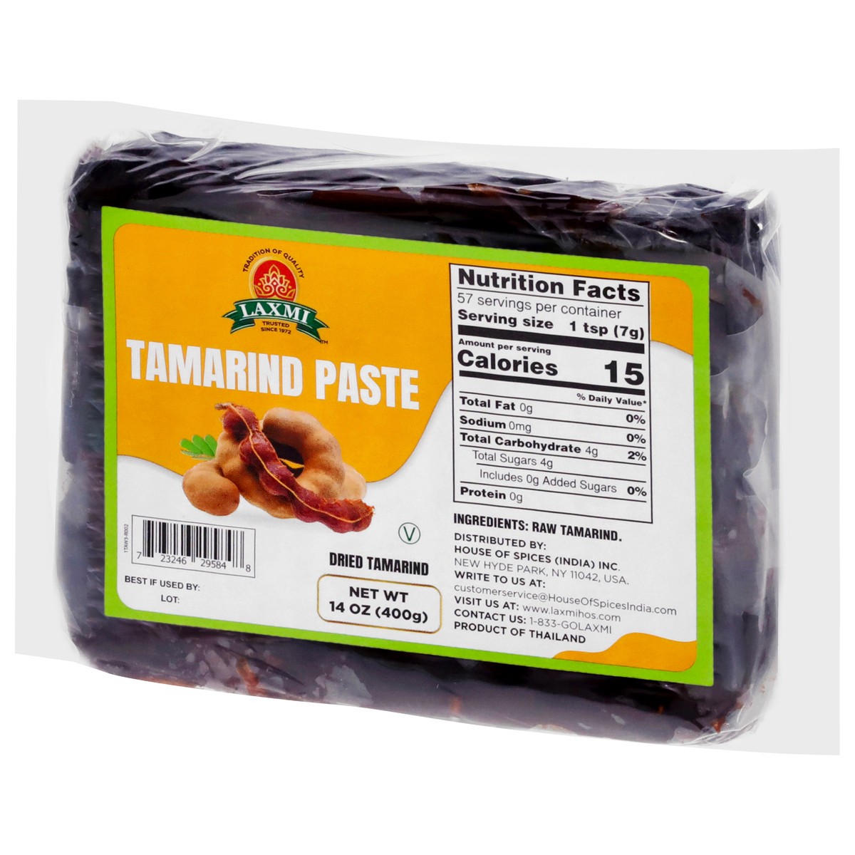 slide 6 of 13, Laxmi Dried Tamarind Paste 14 oz, 14 oz