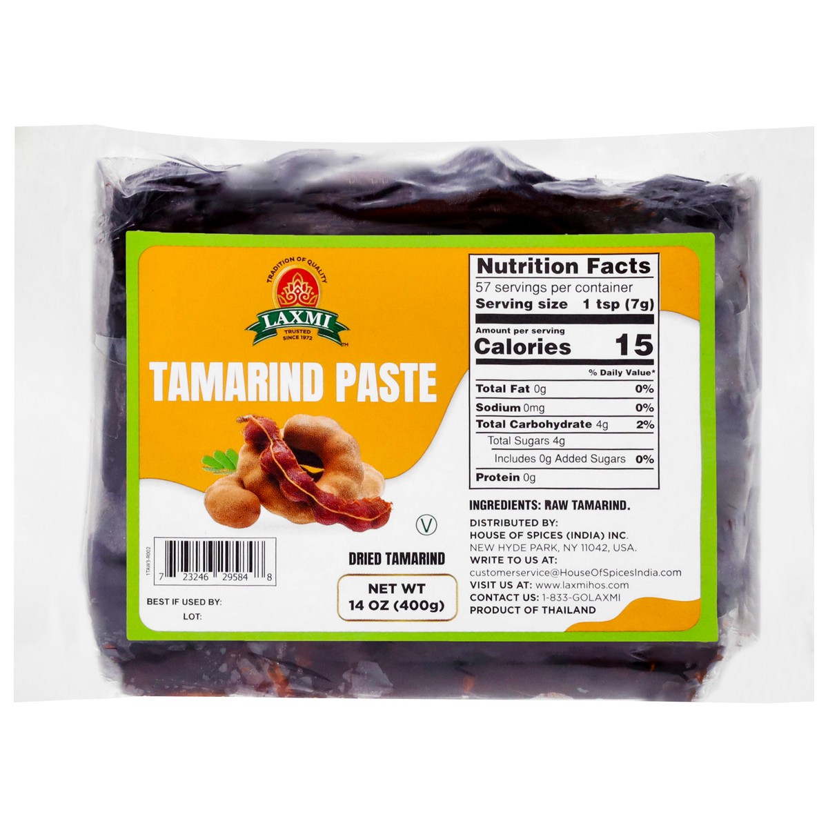 slide 3 of 13, Laxmi Dried Tamarind Paste 14 oz, 14 oz