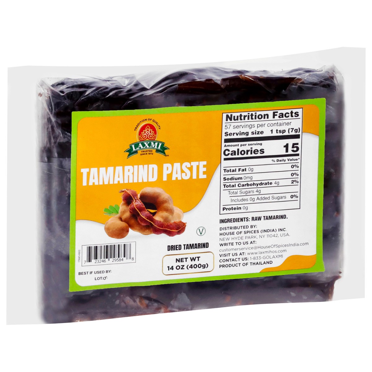 slide 8 of 13, Laxmi Dried Tamarind Paste 14 oz, 14 oz