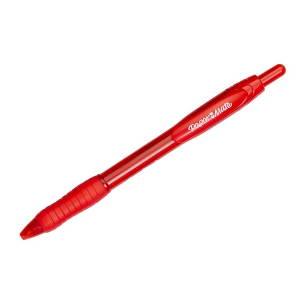slide 1 of 3, Paper Mate Profile Retractable Ballpoint Pen, Bold Point, 1.4 Mm, Red Ink, 1 ct