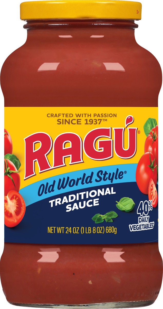slide 1 of 9, Ragu Old World Style Traditional Sauce 24 oz., 24 oz