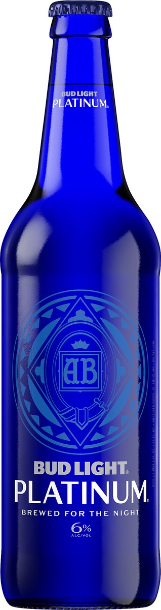 slide 3 of 6, Bud Light Platinum Beer, 22 fl. oz. Bottle, 22 oz