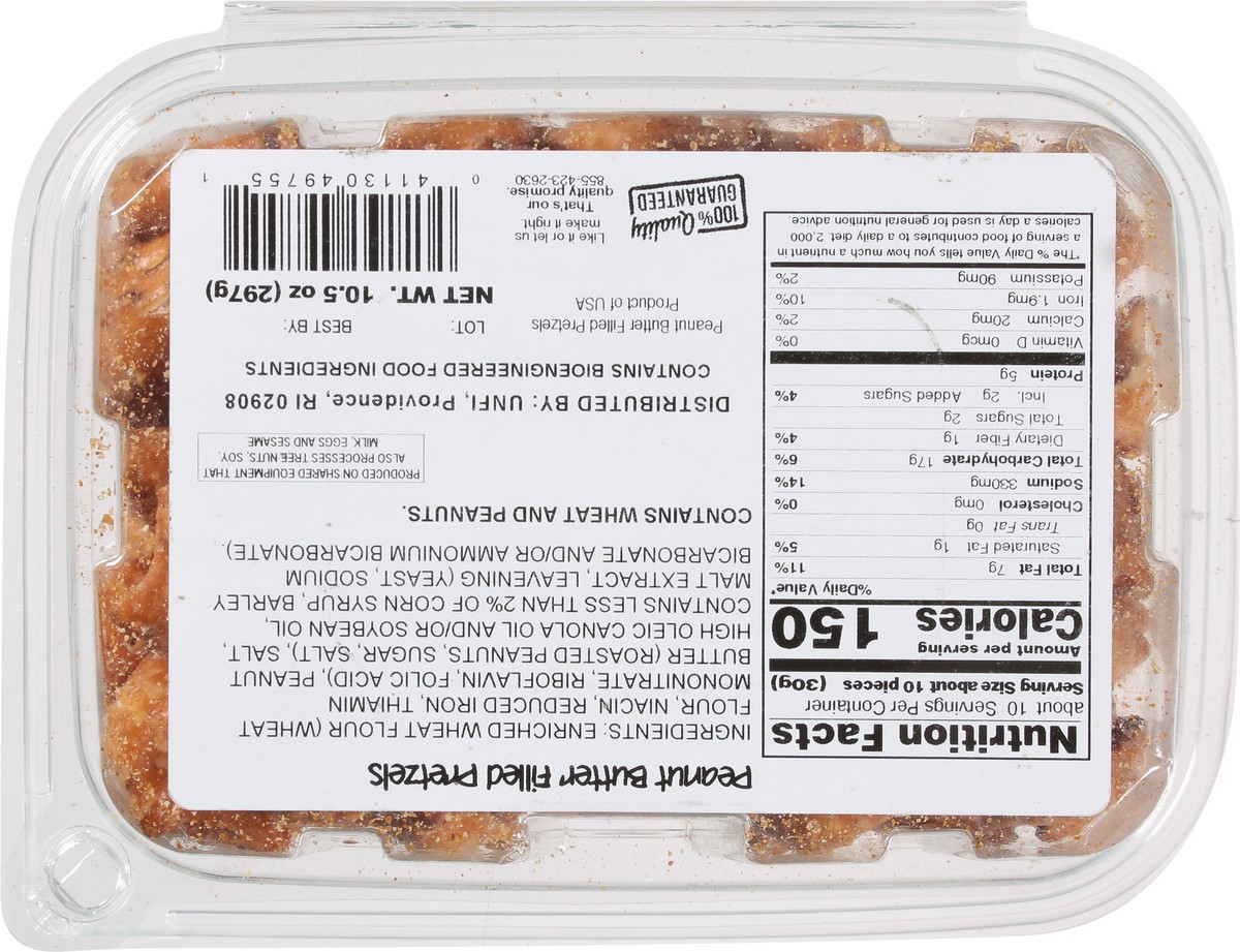 slide 3 of 13, UNFI Peanut Butter Filled Pretzels 10.5 oz, 10.5 oz