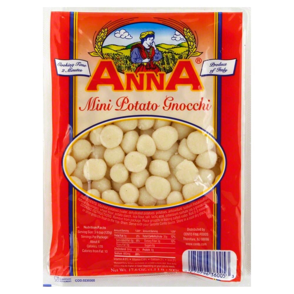 slide 1 of 5, Anna Mini Potato Gnocchi, 17.6 oz