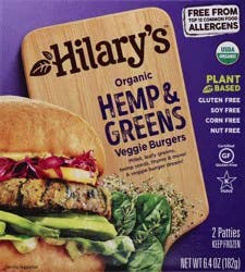 Hilary's Organic Hemp & Greens Veggie Burgers 2 ea