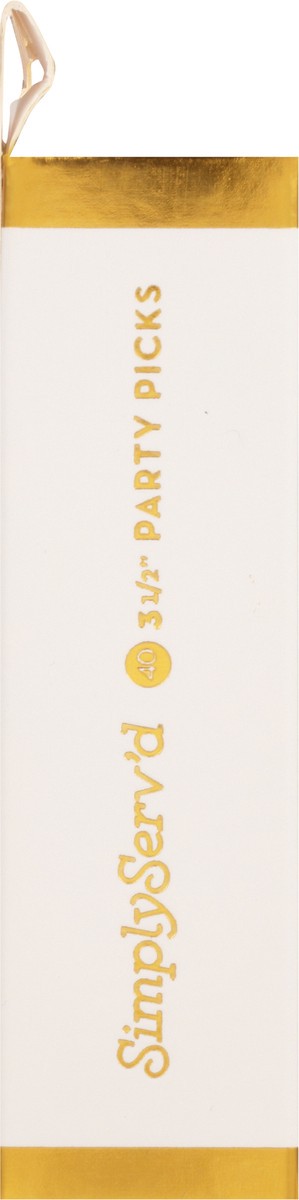 slide 8 of 9, Sophistiplate SimplyServ'd 3-1/2 Inch Party Picks 40 ea, 40 ct