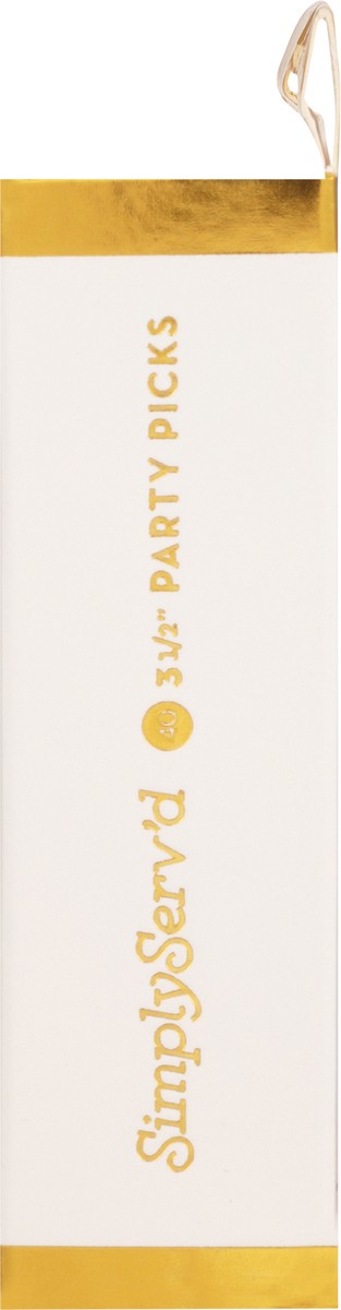 slide 9 of 9, Sophistiplate SimplyServ'd 3-1/2 Inch Party Picks 40 ea, 40 ct
