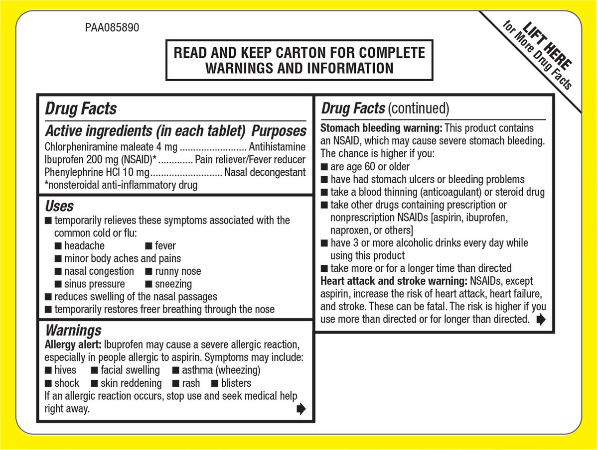 slide 9 of 9, Advil Multi Symptom Cold Flu Relief, 10 ct