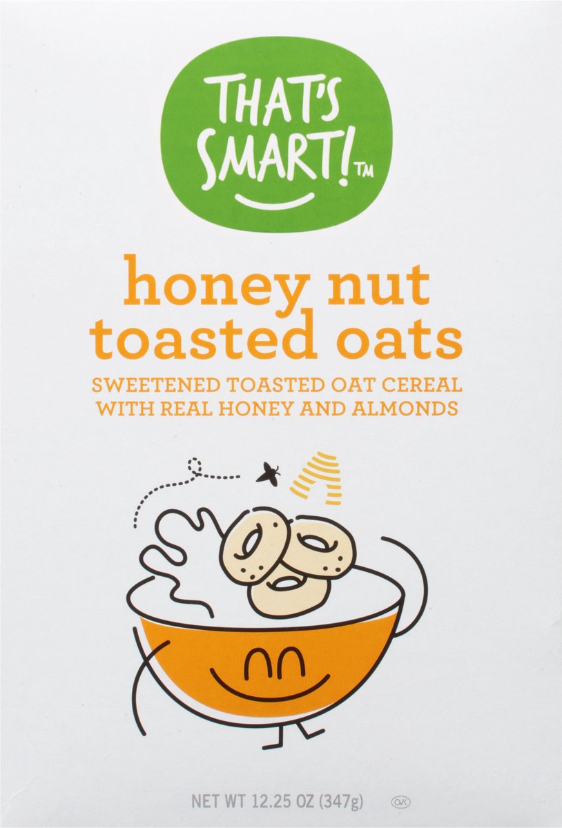 slide 4 of 17, That's Smart! Toasted Oats Honey Nut Cereal 12.25 oz, 12.25 oz