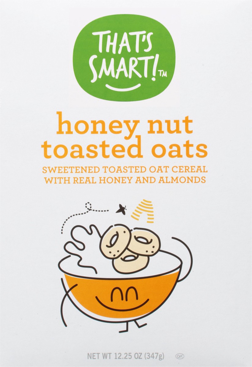 slide 6 of 17, That's Smart! Toasted Oats Honey Nut Cereal 12.25 oz, 12.25 oz