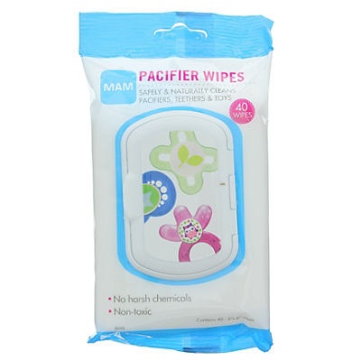 slide 1 of 1, MAM Pacifier Wipes, 40 ct