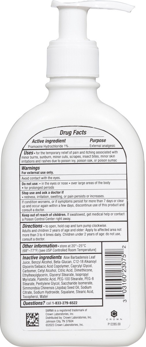 slide 7 of 14, Sarna Anti-Itch Sensitive Steroid Free Lotion 7.5 fl oz, 7.5 fl oz