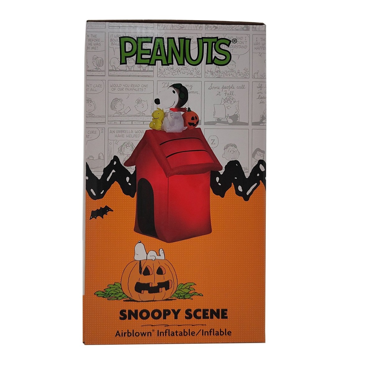 slide 10 of 29, Airblown-Snoopy as Flying Ace on Doghouse-SM-Peanuts, 42.13 in