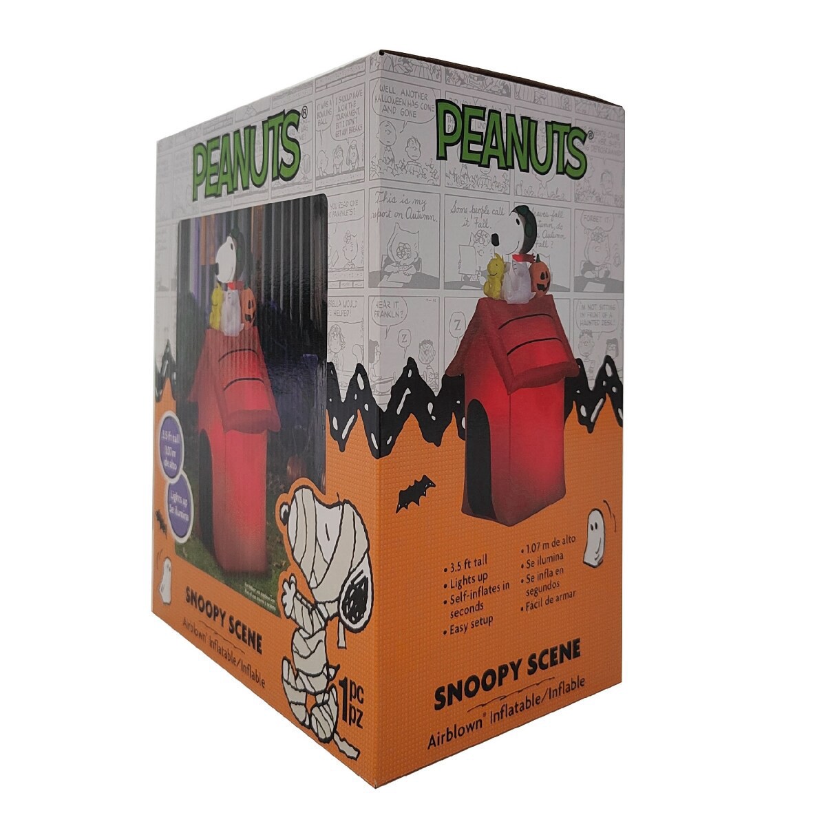 slide 17 of 29, Airblown-Snoopy as Flying Ace on Doghouse-SM-Peanuts, 42.13 in