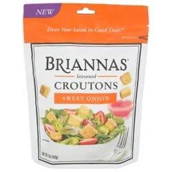 BRIANNAS Seasoned Sweet Onion Croutons 5 oz
