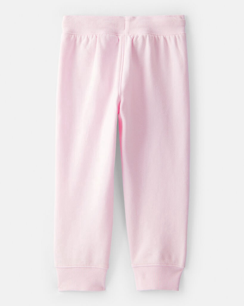 slide 2 of 3, Oshkosh Toddler Girl Drawstring Joggers - Pink Pink 5T, 1 ct