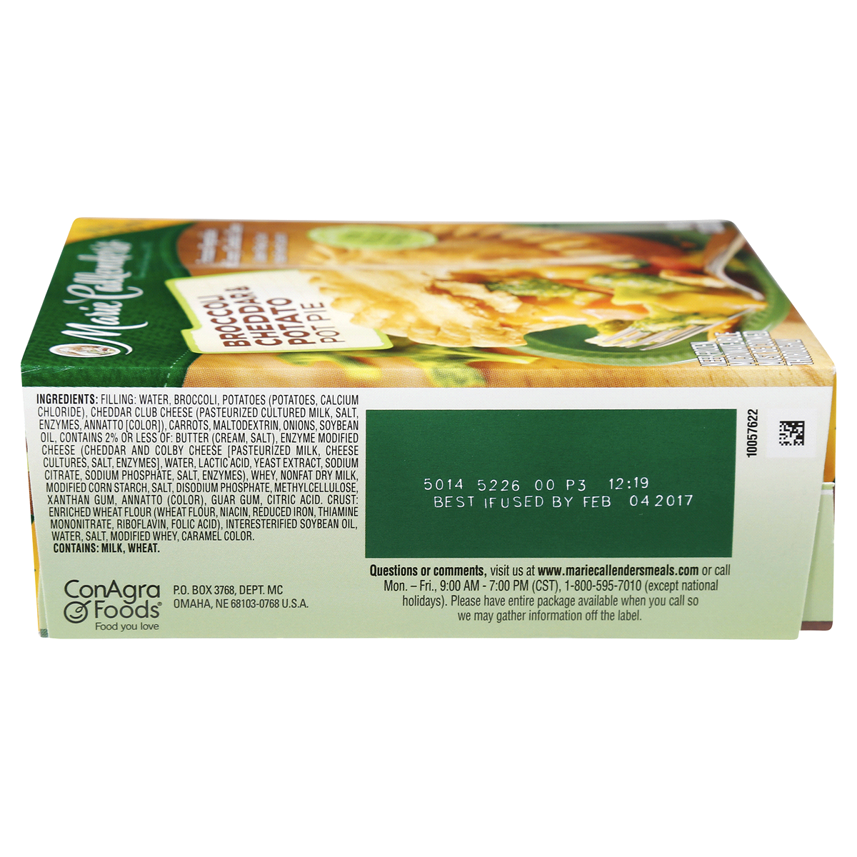 slide 3 of 6, Marie Callender's Broccoli Cheddar & Potato Pot Pie, 10 oz