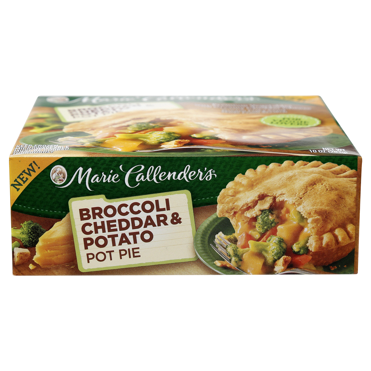 slide 4 of 6, Marie Callender's Broccoli Cheddar & Potato Pot Pie, 10 oz