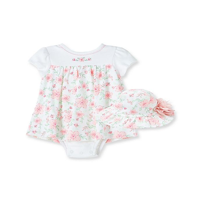 slide 1 of 2, Little Me dress newborn pink blossom, 1 ct