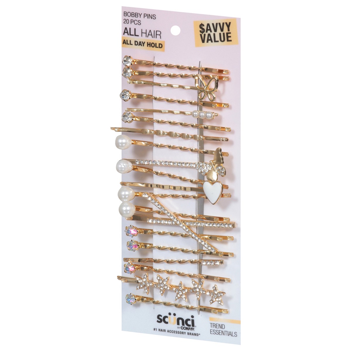 slide 5 of 9, scünci Savvy Value Bobby Pins 20 ea, 20 ct