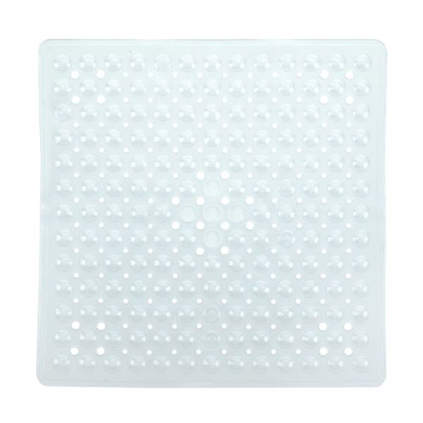 slide 1 of 1, Slip X Square Shower Mat, Clear, 1 ct