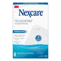 Nexcare Tegaderm Transparent Waterproof Dressing 8 ea