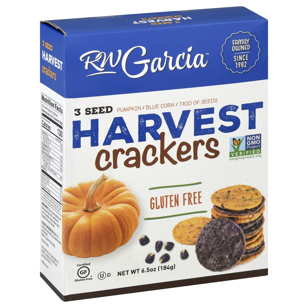 slide 6 of 13, RW Garcia 3 Seed Harvest Gluten Free Crackers 6.5 oz, 6.5 oz