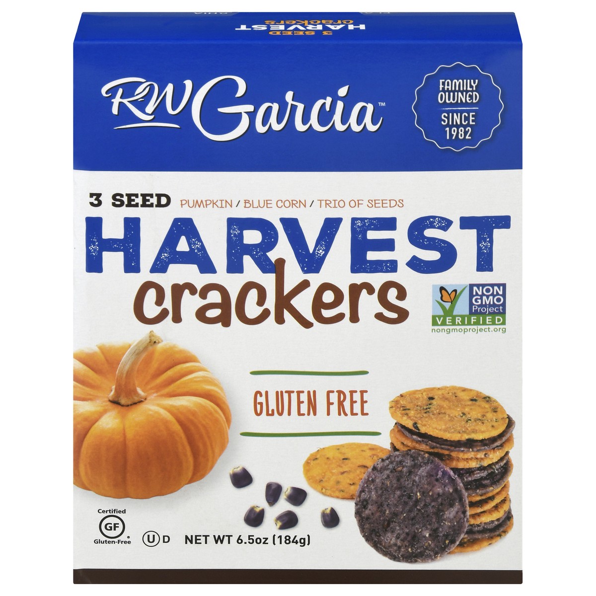slide 1 of 13, RW Garcia 3 Seed Harvest Gluten Free Crackers 6.5 oz, 6.5 oz