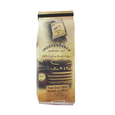 slide 1 of 1, Independence Coffee Co. Old 300 Vanilla Nut Whole Bean Coffee, 12 oz