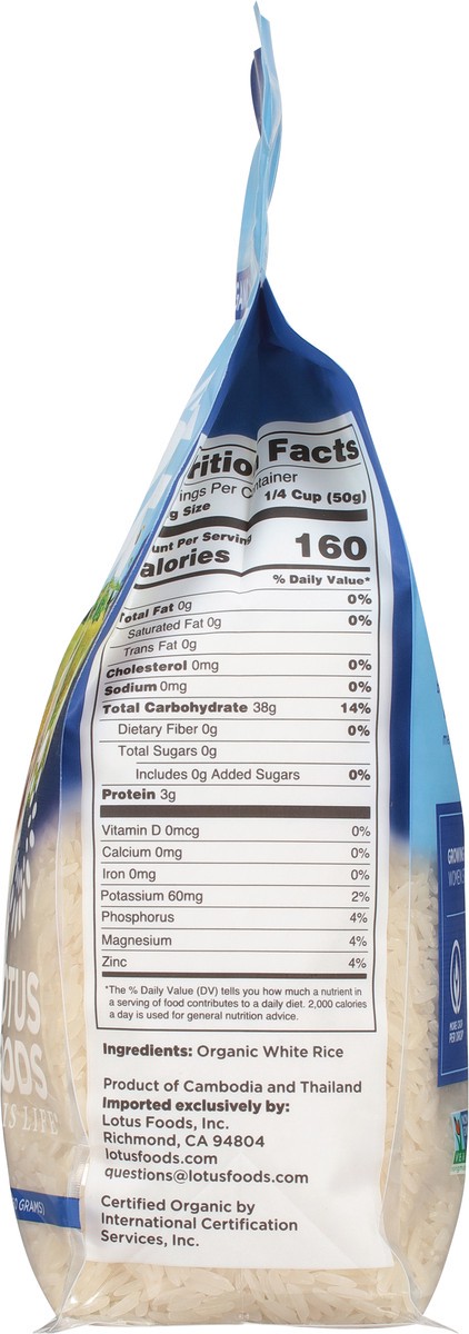 slide 8 of 9, Lotus Foods Organic White Jasmine Rice 30 oz, 30 oz