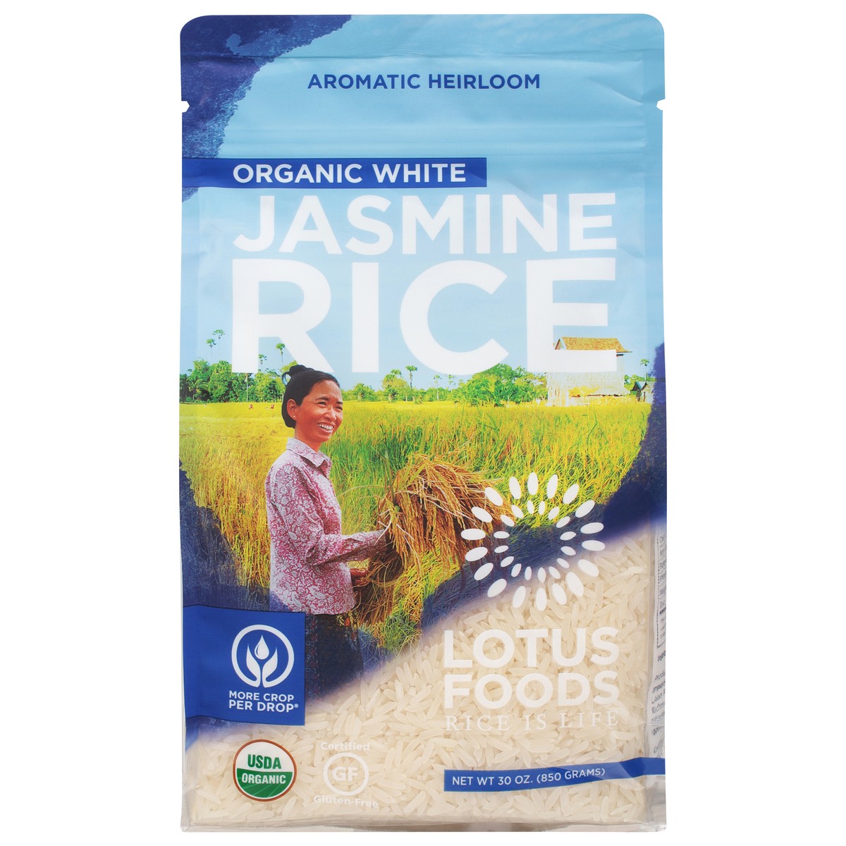 slide 1 of 9, Lotus Foods Organic White Jasmine Rice 30 oz, 30 oz