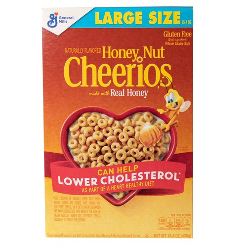 slide 1 of 1, Honey Nut Cheerios™ cereal, large size, 15.4 oz