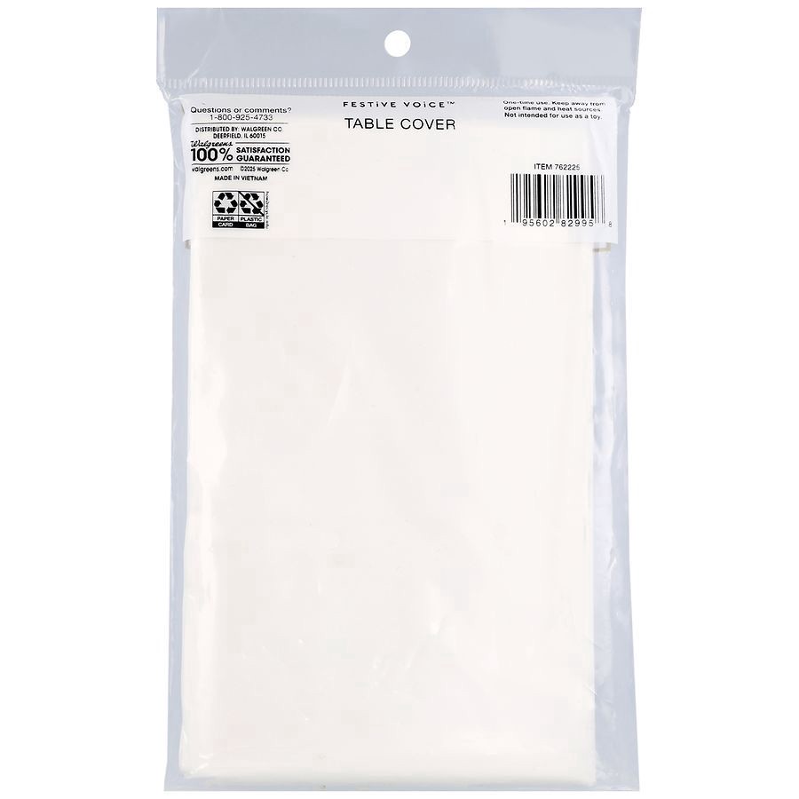 slide 2 of 3, Festive Voice Table Cover, 1 ct