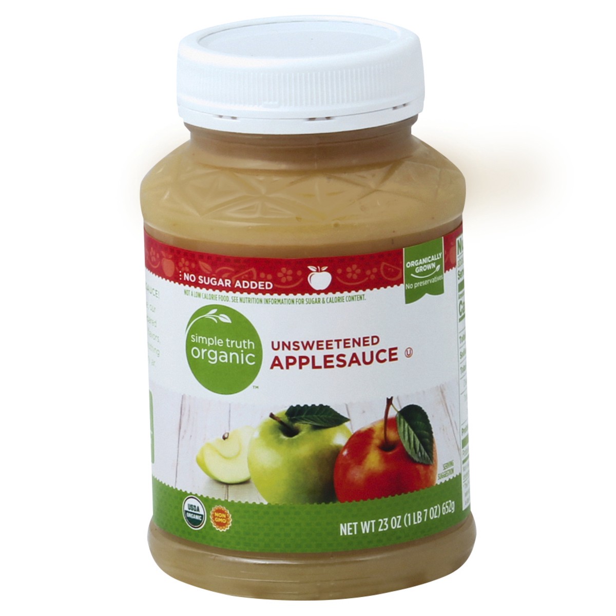 slide 2 of 3, Simple Truth Organic Applesauce 23 oz, 23 oz