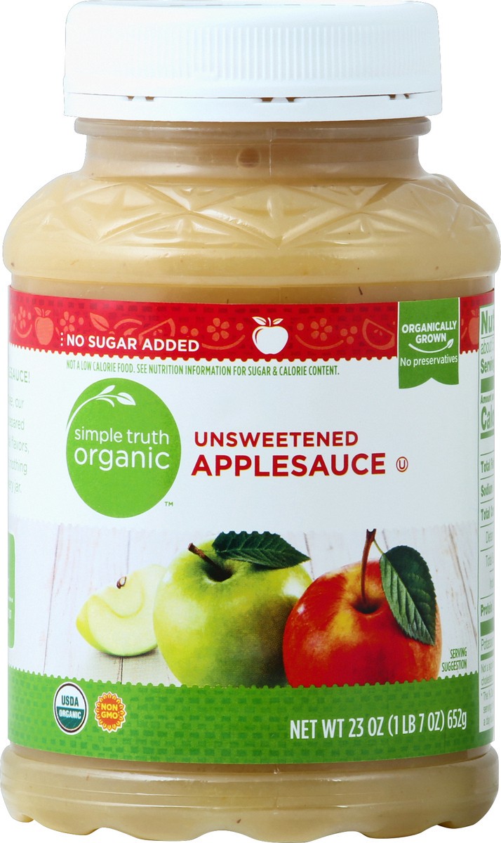 slide 1 of 3, Simple Truth Organic Applesauce 23 oz, 23 oz