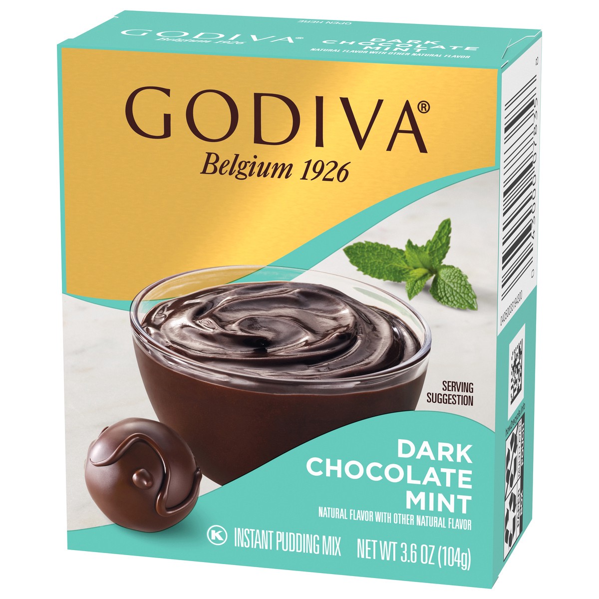 slide 3 of 10, Godiva Dark Chocolate Mint Instant Pudding Mix, 3.7 oz