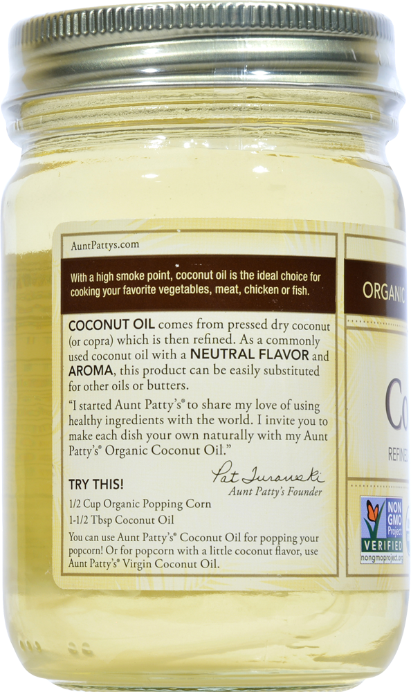 slide 2 of 4, Aunt Patty's Coconut Oil - 12 fl oz, 12 fl oz