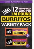 slide 1 of 1, Tina's Burritos Variety Pack, 12 ct; 4 oz