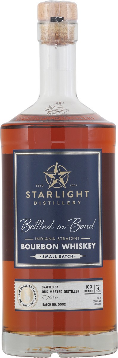 slide 8 of 11, Starlight Distillery Indiana Straight Small Batch Bourbon Whiskey 750 ml, 750 ml