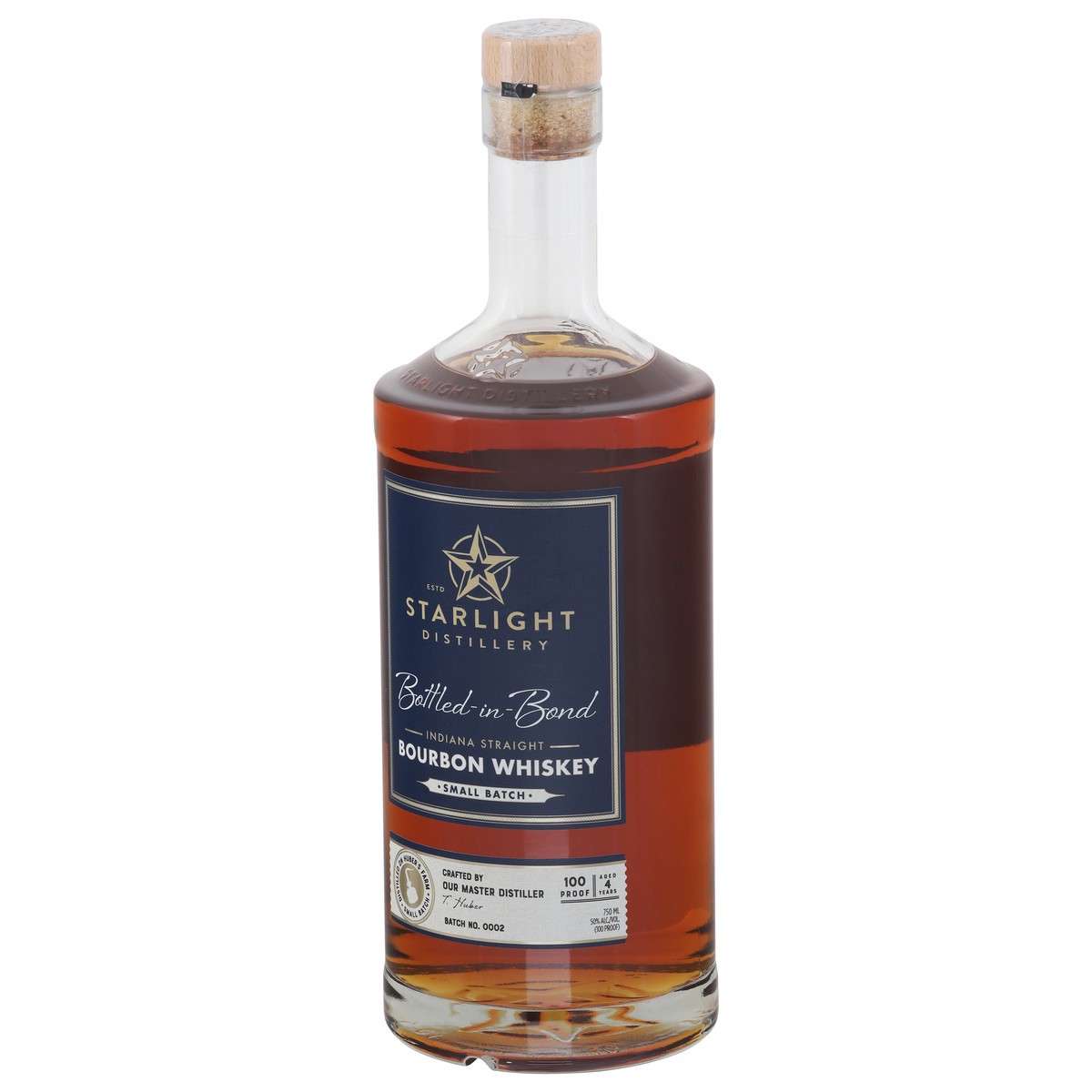 slide 3 of 11, Starlight Distillery Indiana Straight Small Batch Bourbon Whiskey 750 ml, 750 ml